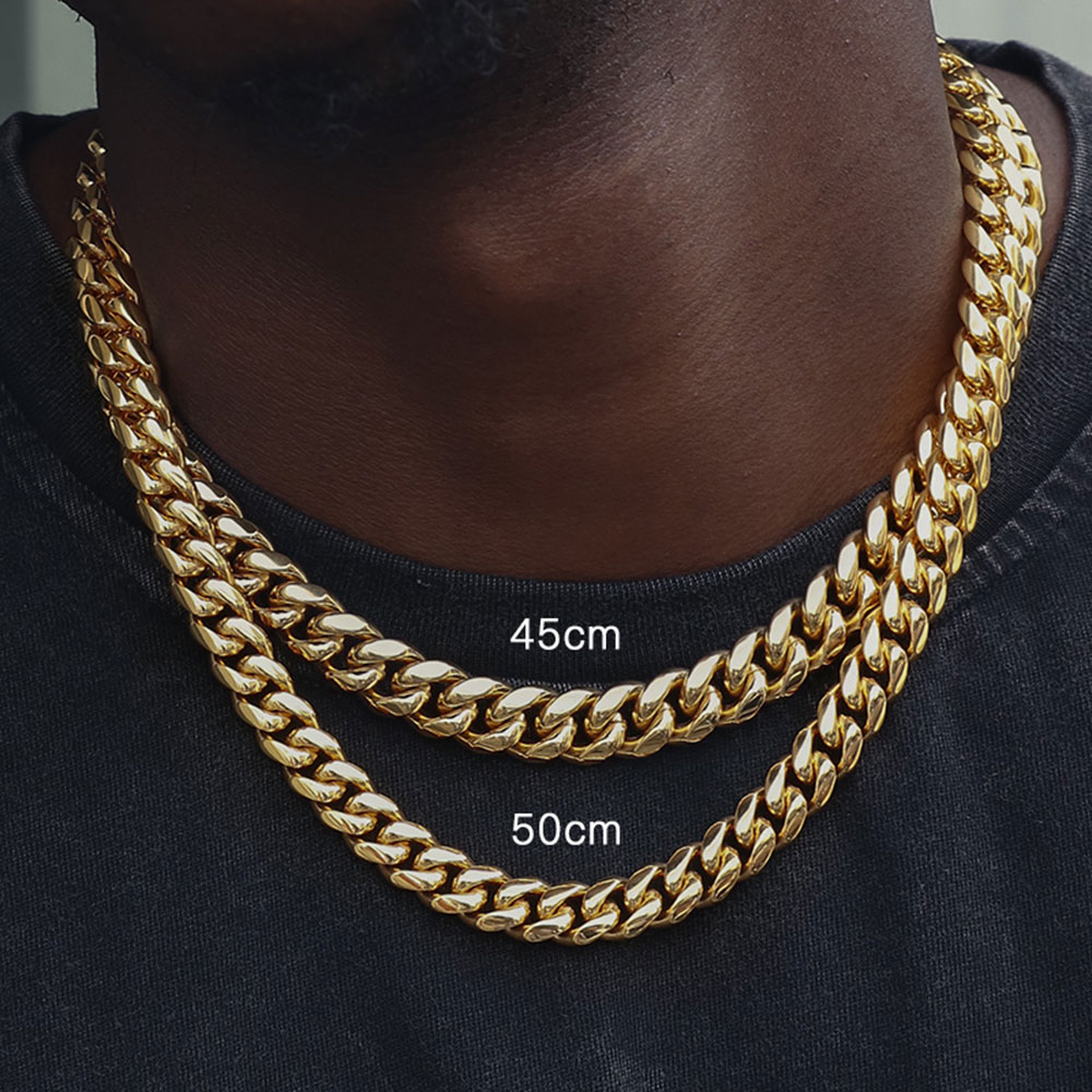 สร้อยคอโซ่316L สไตล์คิวบาสำหรั - Cuban Link Chain 12Mm บทวิจารณ์และราคา