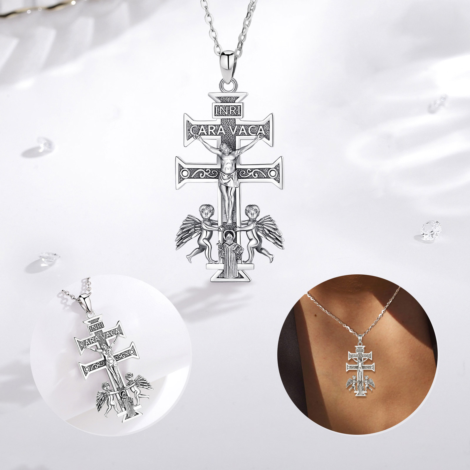 Eudora 925สเตอร์ลิงคาราวาก้าคร - 925 Sterling Silver Chain Necklace Men บทวิจารณ์และราคา