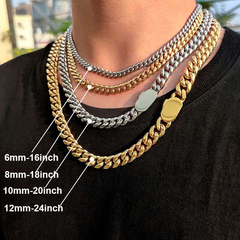 ความกว้าง 6-12 มม.สไตล์ใหม่สแต - Cuban Link Chain 12Mm บทวิจารณ์และราคา