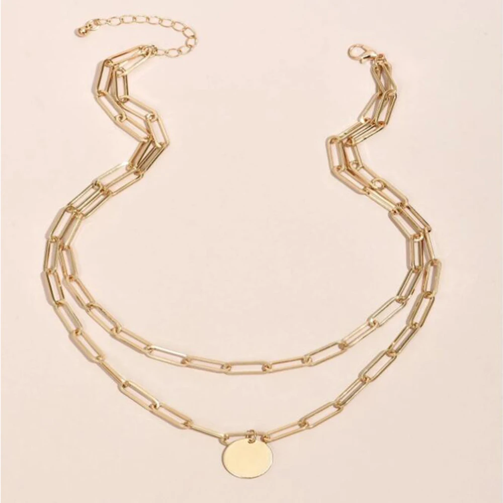 SUMENG 2024 ใหม่แฟชั่นVINTAGEร - Layered Pendant Necklace Aesthetic บทวิจารณ์และราคา