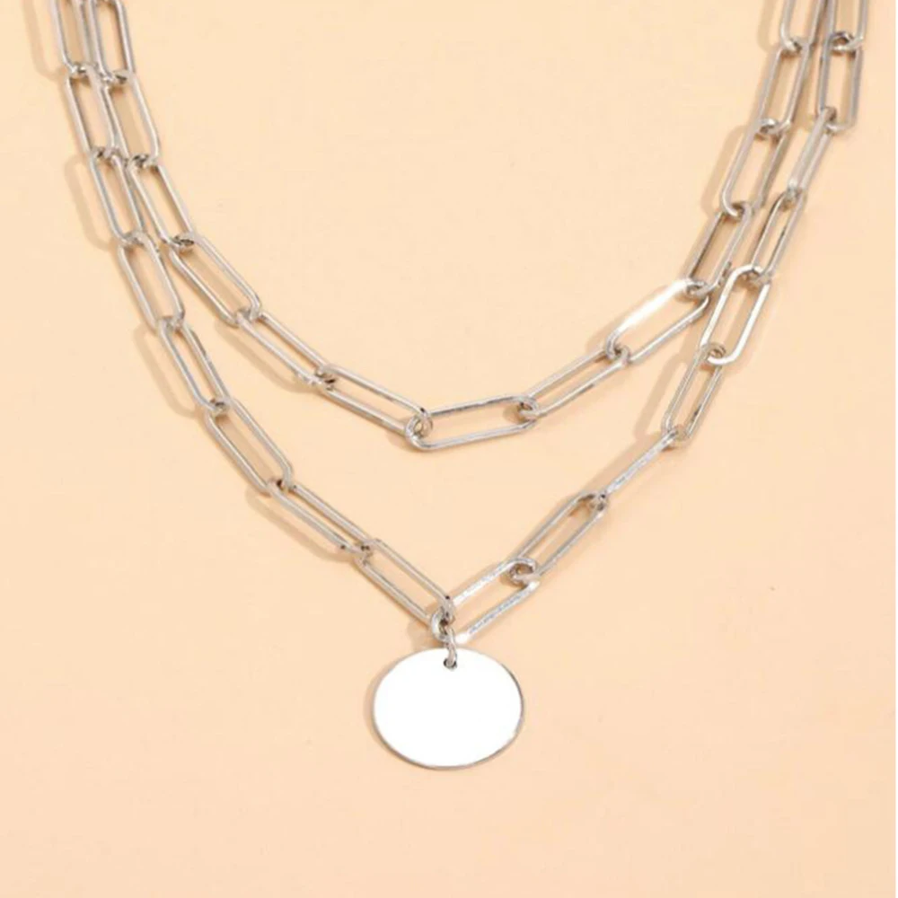 SUMENG 2024 ใหม่แฟชั่นVINTAGEร - Layered Pendant Necklace Aesthetic บทวิจารณ์และราคา