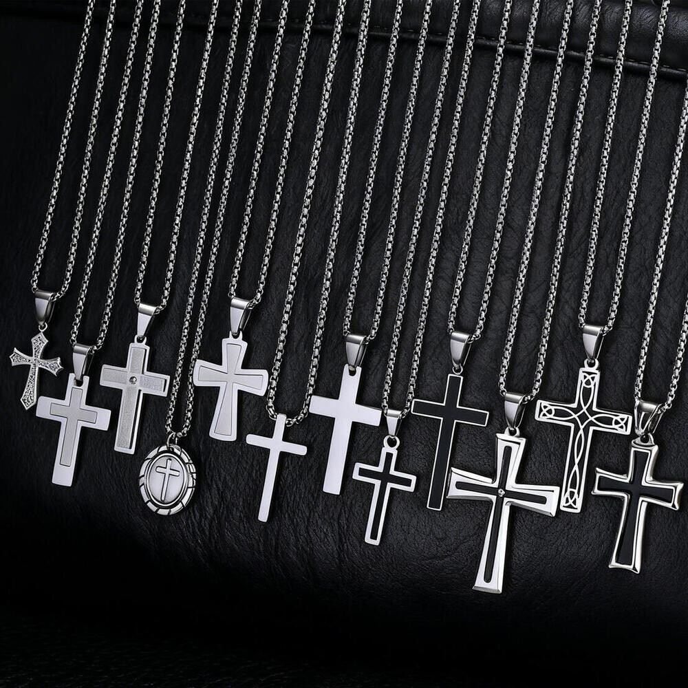 สร้อยคอจี้รูปกางเขนสไตล์ฮิปฮอป - Cuban Link Chain 12Mm บทวิจารณ์และราคา